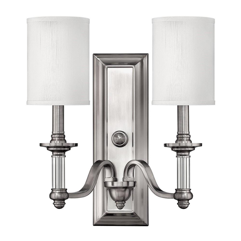 strieborna poniklovana klasicka dvojziarovka nastenna lampa textil tienidlo mediteransky mestiansky elegantny zamok vila osvetlenie budapest interierovy-dizajn obchod.jpg